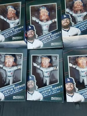 ONE ~ Justin Turner Bobblehead 2018 LA Dodgers Walk Off Home Run SGA - Image 1 of 2