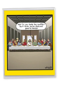 1 Large Birthday Greeting Card - Taste Souffle J8424BDG - Picture 1 of 6