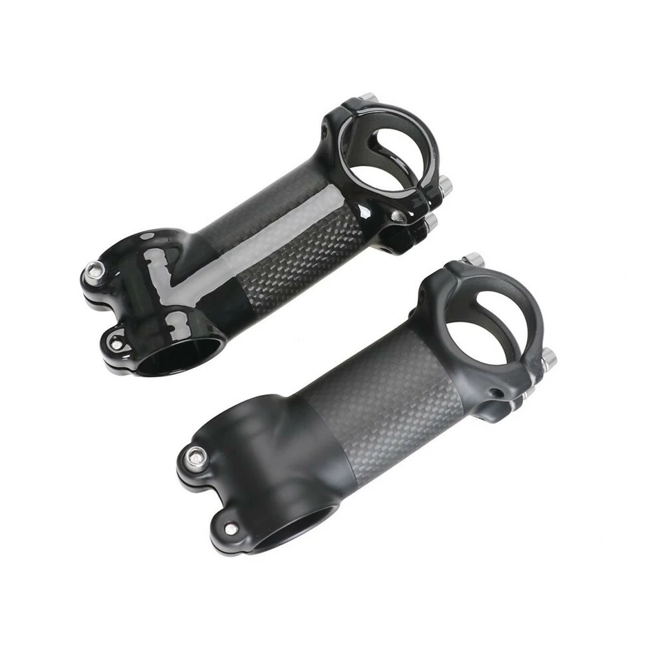 Aluminum-Carbon Bicycle Stem ±6°/±17° MTB Road Bike Stems 31.8*60-120mm No Logo - Image 1 of 4