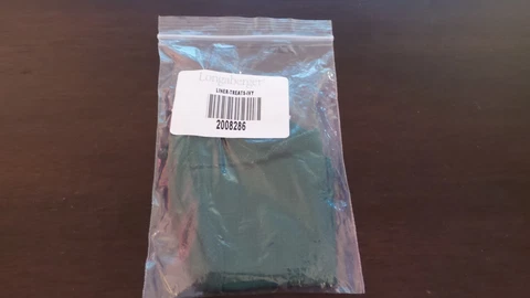 New Longaberger 2002 Ivy (Dark Green) Treats Basket Liner - in orig. package Cover