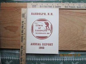 Annual report Town of RAMDOLPH new Hampshire 1983 - Imagen 1 de 8