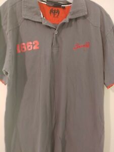 BACARDI Men's Polo Golf  Short Sleeve Shirt Large 1862