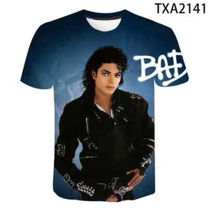 Michael Jackson 3D Print T Shirt Men Women Children Fashion Hip Hop T-shirt - Picture 1 of 39