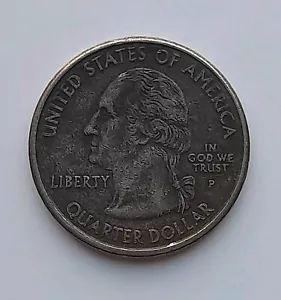 2001 P Quarter Improperly Annealed Planchet - Picture 1 of 2