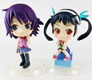 Set figurine Monogatari Hitagi Senjogahara & Mayoi Hachikuji Kyun Chara Banpresto - Foto 1 di 5
