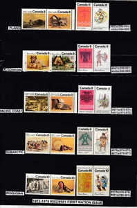   1972-1976 #562/#581 8¢ & 10¢ TWENTY(20) FIRST NATION ISSUE F-VFNH COMPLETE SET - Picture 1 of 6