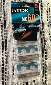 Paquete de 3 micro cassette TDK MC-60 nuevos - Imagen 1 de 3