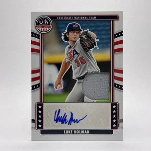 LUKE HOLMAN 2025 Panini Stars & Stripes RC Autograph /199 Collegiate - Picture 1 of 2