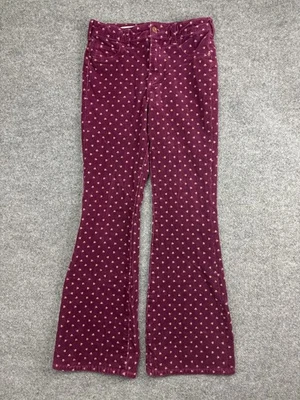 Pilcro and the Letterpress Pants Womens 28 High-Rise Bootcut Corduroy Floral - Image 1 of 4