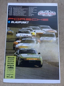 PORSCHE 944 TURBO CUP SHOWROOM RACING SCHEDULE POSTER 1988 Reprint - Picture 1 of 5