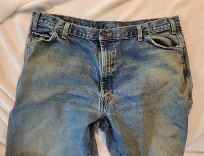Dickies Carpenter Jeans Men 42x30 Relaxed Straight Denim Workwear Pants flawed - Image 1 of 4