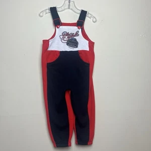 VINTAGE #8 DALE EARNHARDT JR Black Red White Overalls Sweats Toddler 2T 1996 - Picture 1 of 8