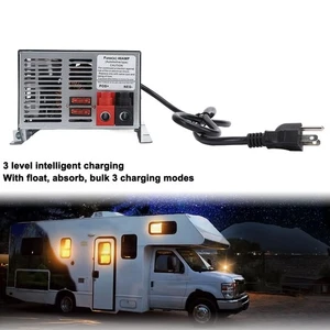 55Amp RV Power Converter For Trailer Camping Vehicle - Picture 1 of 12