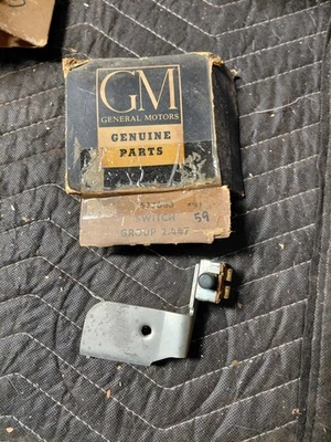 NOS 59 Oldsmobile Impala Pontiac Buick Stop Light Lamp Switch Delco 1959 577685 - Image 1 of 3