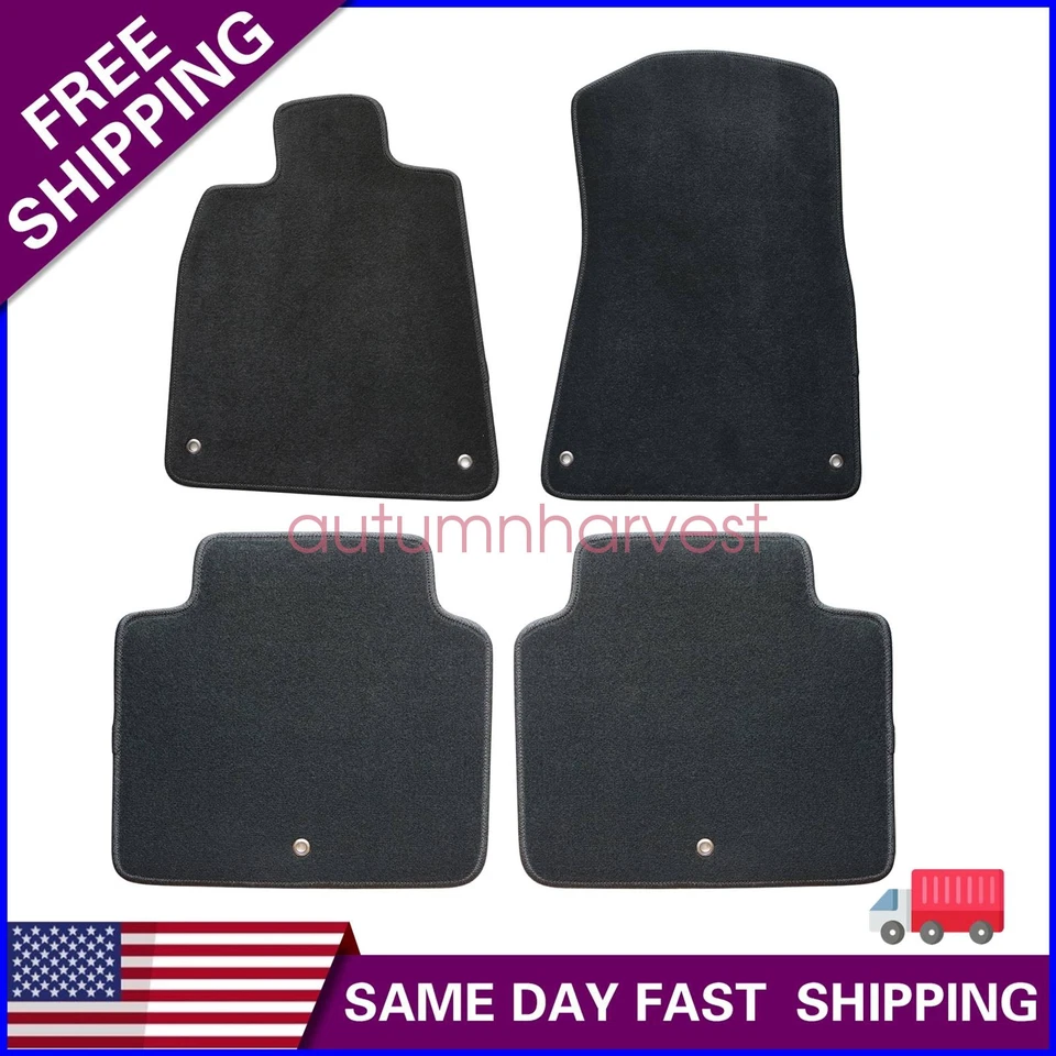For 2006 2007 2008 2009 2010 2011 Lexus GS300 GS350 GS460 Velour Floor Mats - Image 1 of 4