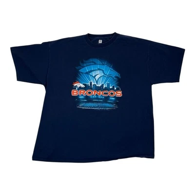 Vintage Denver Broncos T-Shirt Size 3XL Y2K Stadium  - Image 1 of 4