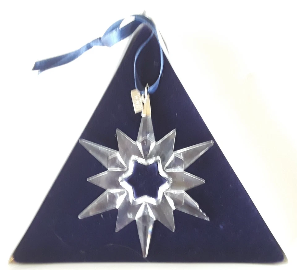 Swarvoski 1997 adorno anual de copo de nieve de cristal Foto 1 de 4