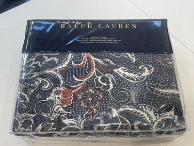 Ralph Lauren Mirabelle Duvet Cover In Indigo Blue Brand New King Size Bedding - Image 1 of 4