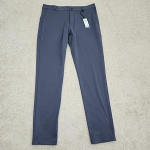Rhone Men 33x32 Commuter Pant Skinny Iron Blue Gray - Picture 1 of 13