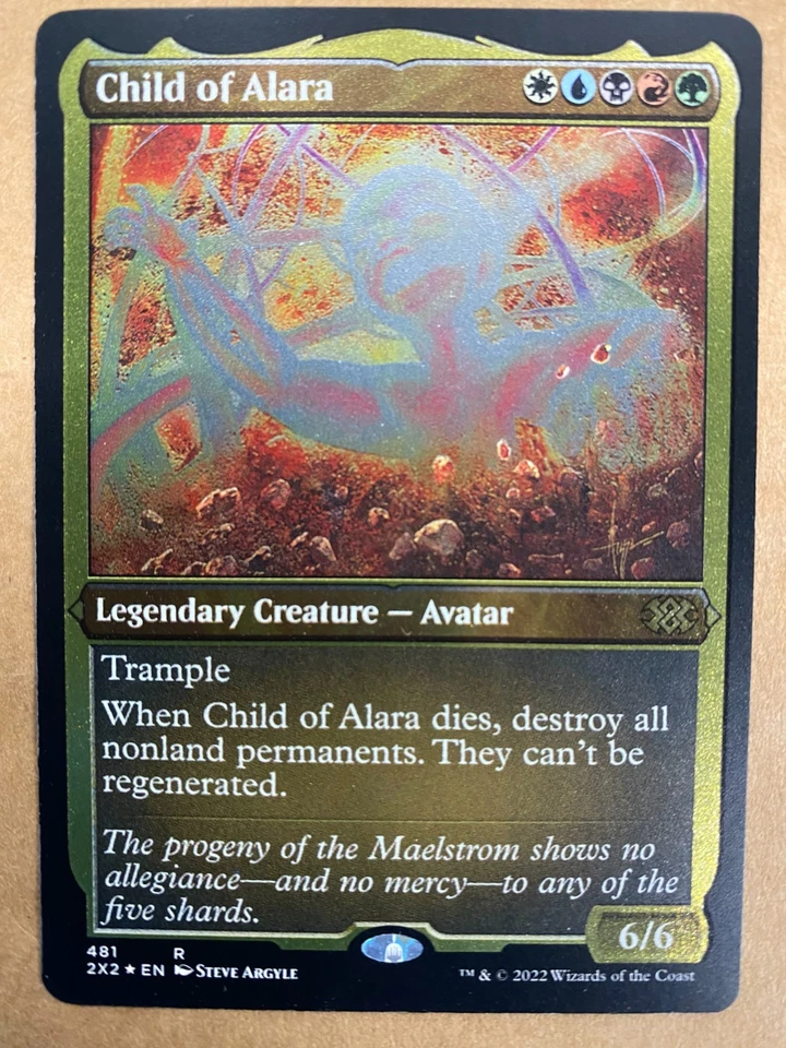 MTG 1x FOIL ETCHED Child of Alara 481 Double Masters 2022 Magic Gathering x1 NM - Image 1 of 1