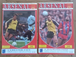 Arsenal 1990/91 Home League Cup Programmes from menu - Picture 1 of 3