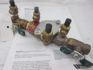 WATTS REGULATOR 1/2" 007 QT DOUBLE CHECK BACKFLOW PREVENTER VALVE ASSEMBLY - Picture 1 of 7
