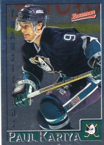 Paul Kariya 1996 Bowman "FOIL" #90 Anaheim Ducks
