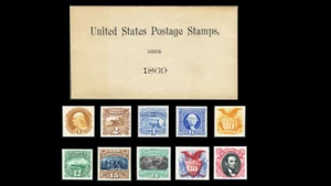 US #112P4-122P4/129P4; JUEGO DE PRUEBA DE PLACAS 1869 EN TARJETA con Sobre-NGAI, CV $1,015+ - Imagen 1 de 6