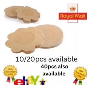 Nipple Cover Invisible Breast Cover Adhesive No Bra Stick Boob Pad Pastie CIRCLE - Picture 1 of 6