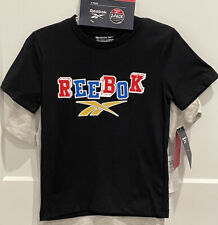 Lot Boys Size 6 Reebok T-shirts Black Gray NWTs