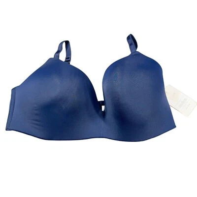 Auden Women's Size 34DD Nursing Bra Lightly Lined Wireless 2 Way Straps Blue New - Image 1 of 4