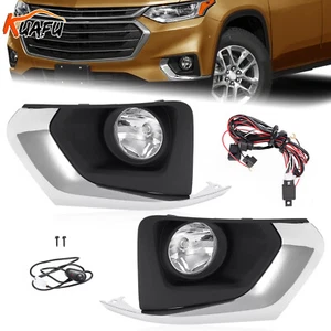 KUAFU Fog Lights For Chevy Traverse 2018-2021 Bezel+Harness+Switch Left+Right - Picture 1 of 24