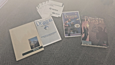 IBM PC RISE OF THE DRAGON BIG BOX 5.25 FLOPPY...
