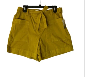 Sonoma Damen olivfarben ultrakomfort Bund Baumwolle Tie Taille Utility Shorts Gr. 14 - Bild 1 von 7