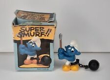 Schleich Wallace Berrie Super Smurf Chain Gang Figurine with Original Box