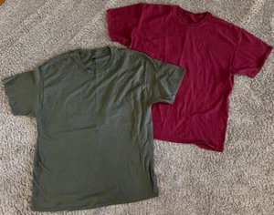 2 Mens Hanes T Shirts Comfort Soft Heavy Weight Size XL Work T - Bild 1 von 3