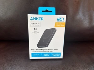 Anker MagGo Ultra Slim Magnetic Power Bank 10000 mAh 15W Certified IPhone - Picture 1 of 8