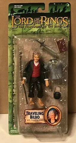 ToyBiz Lord of the Rings Traveling Bilbo with traveling gear! Cover