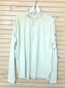 Brooks 1/4 Zip Pale Green High Neck Run Happy Running Jersey/Shirt Men's XL - Picture 1 of 14