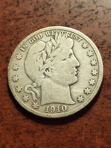 1910 S Barber Silver Half Dollar, San Francisco inv04 h26l - Picture 1 of 3