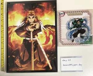 Demon slayer mugen train movie pamphlet book hen delux ver in cd & tanjiro stand - Picture 1 of 5