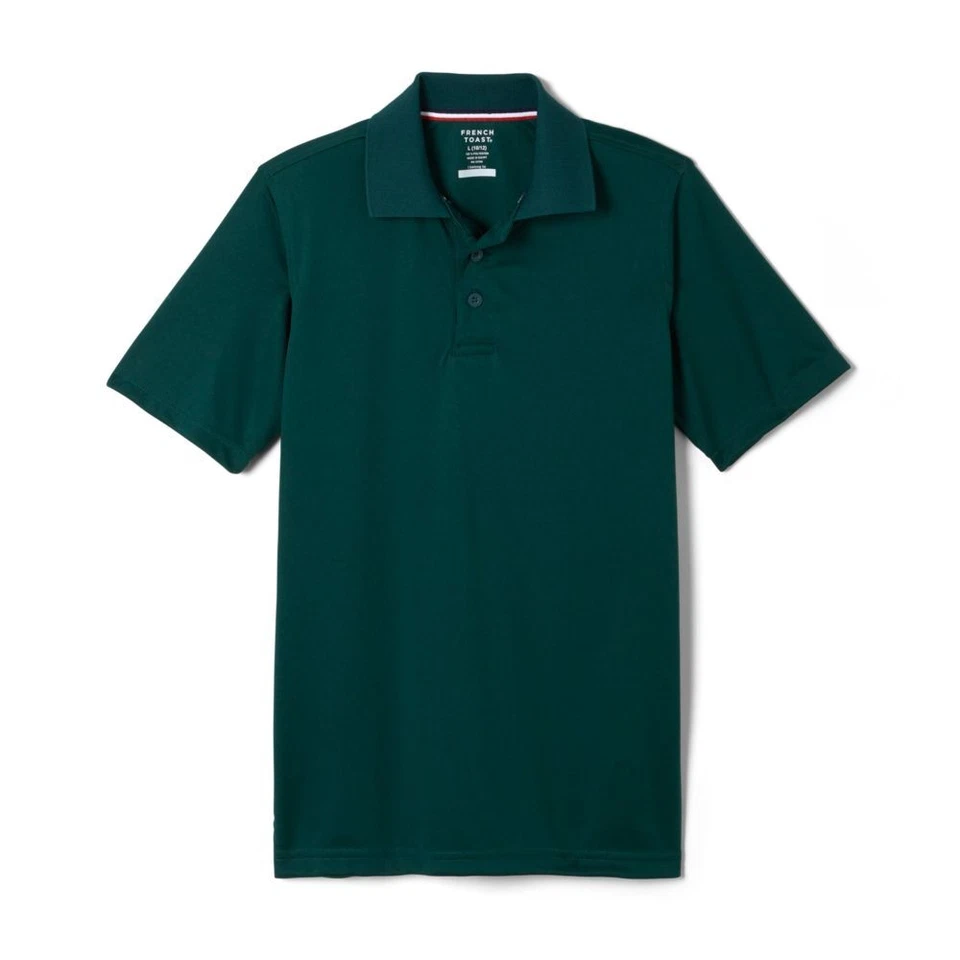 Boys Girls Hunter Green Pique Polo A9435H French Toast Short Sleeve Size 10-20 - Image 1 of 1