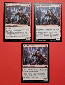 3x Blood Petal Celebrant Creature Vampire Crimson Vow Mtg Magic Card 146 - Picture 1 of 4