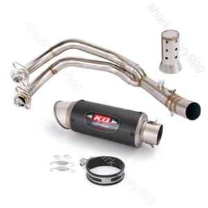 Slip For Yamaha MT-07 XSR700 FZ07 FJ07 Exhaust System Header Pipe Mufflers Tips - Picture 1 of 12