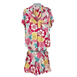 Secret Treasures Womens Floral Pajama SET M 8-10 Recycled Pockets - Picture 1 of 11