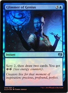 FOIL Glimmer of Genius / Anflug von Genialität - KALADESH - englisch (nm +) - Picture 1 of 1