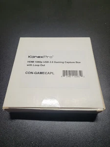 Kanexpro HDMI 1080P USB 2.0 Gaming Capture Box With loop out CONGAMECAPL - Afbeelding 1 van 5