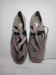 Gianni Bini Damenschuhe Größe 6,5 M Ballerinas zum Binden in Wickeloptik grau geschlossene Zehe - Bild 1 von 6