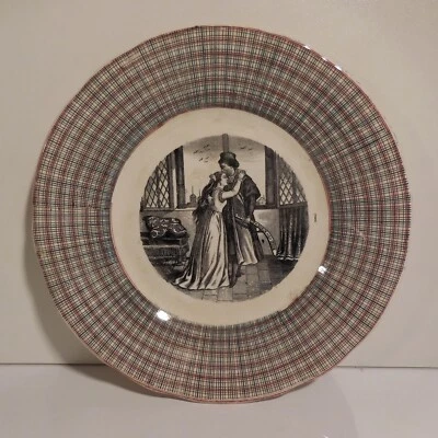 Teller Flach Original Mittelalter Handarbeit Hand- Keramik Steingut Italy N4625 - Bild 1 von 4