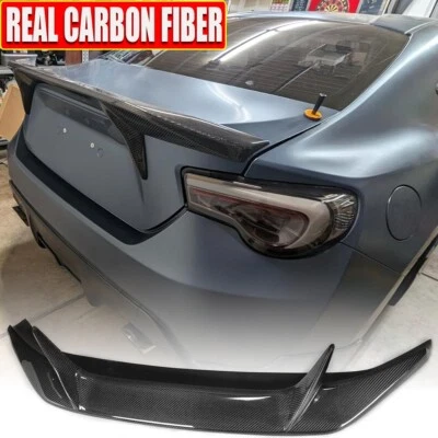 REAL CARBON Rear Trunk Spoiler Wing For Subaru BRZ Scion FRS Toyota FT86 GT86  - Image 1 of 4